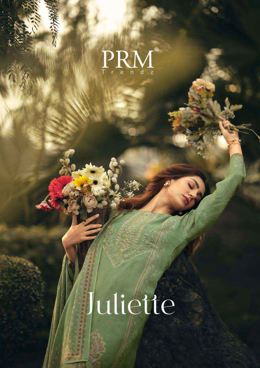 Prm Trendz Juliette Muslin Silk Dress Material Wholesale Price ( 6 Pcs Catalogue )