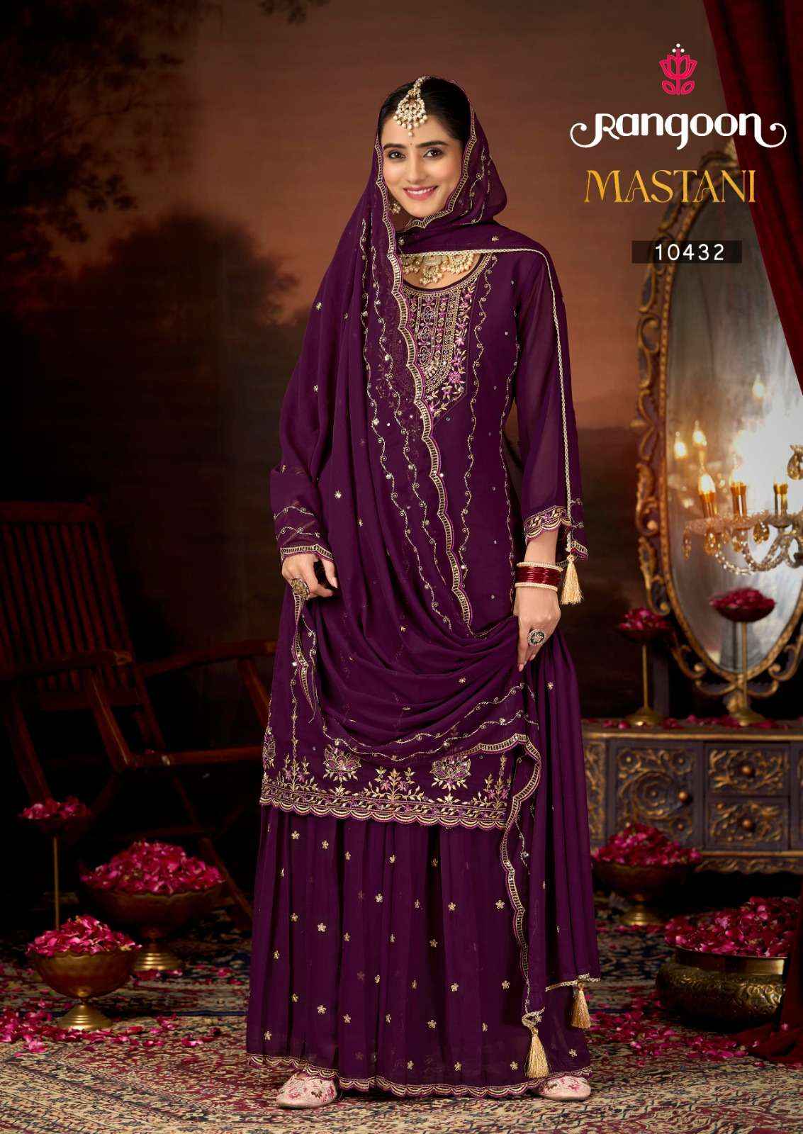 Rangoon Mastani Designer Sharara Dress Collection ( 4 Pcs Catalog )