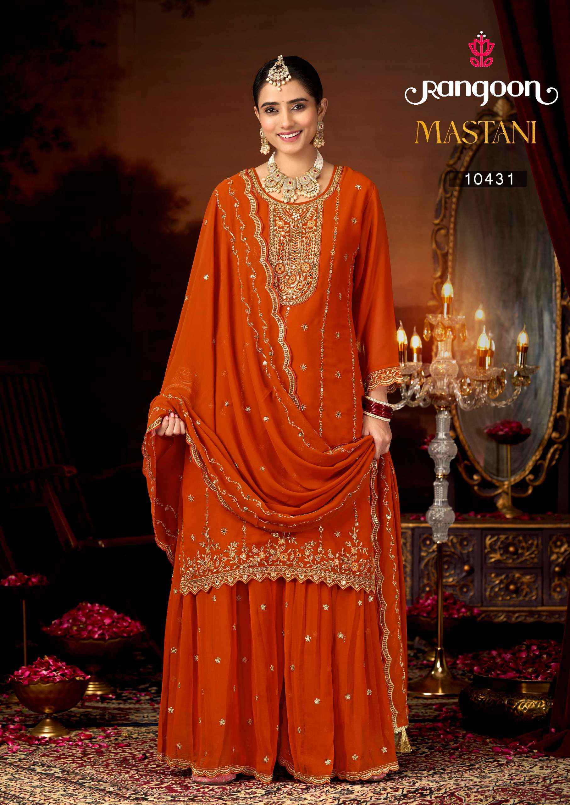 Rangoon Mastani Designer Sharara Dress Collection ( 4 Pcs Catalog )
