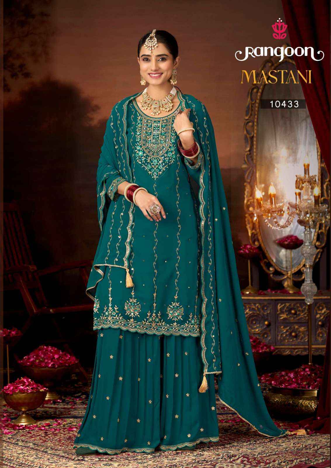 Rangoon Mastani Designer Sharara Dress Collection ( 4 Pcs Catalog )