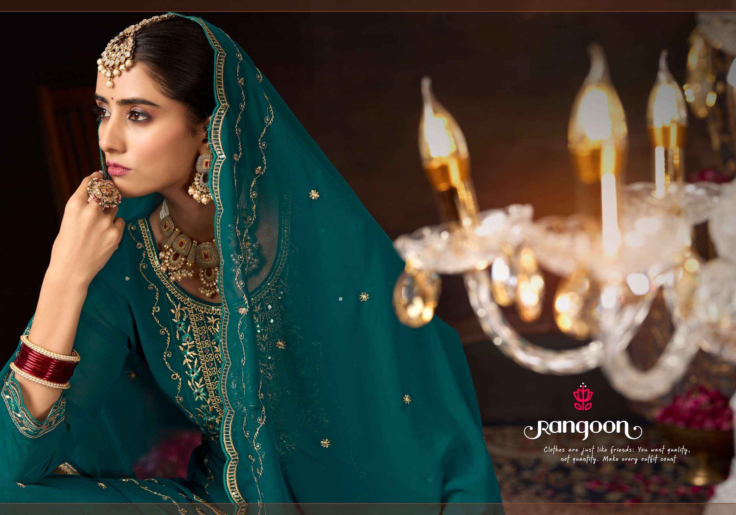 Rangoon Mastani Designer Sharara Dress Collection ( 4 Pcs Catalog )