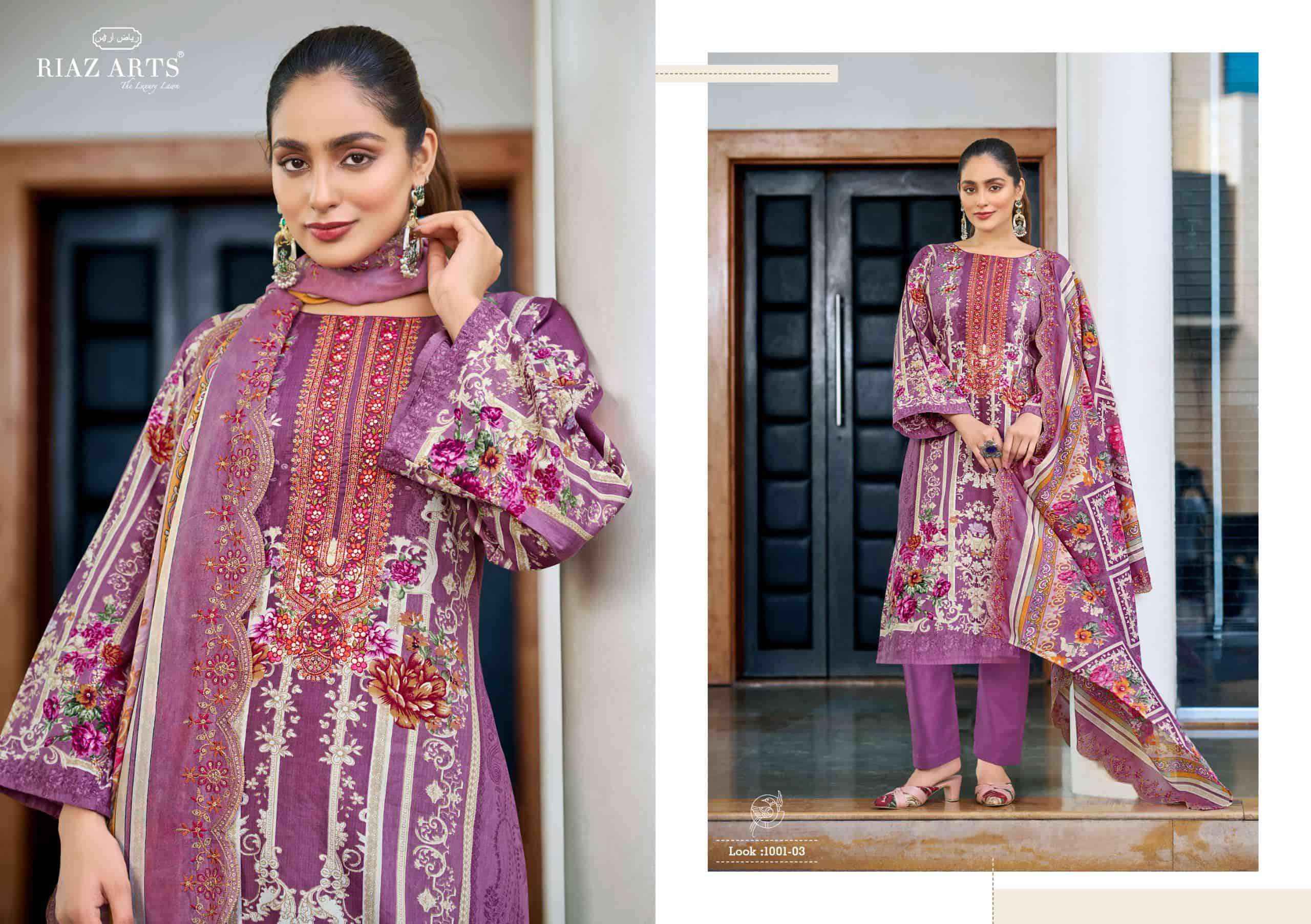 Riaz Arts Farah Exclusive Design Cotton Ladies Dress Collection ( 6 Pcs Catalog )