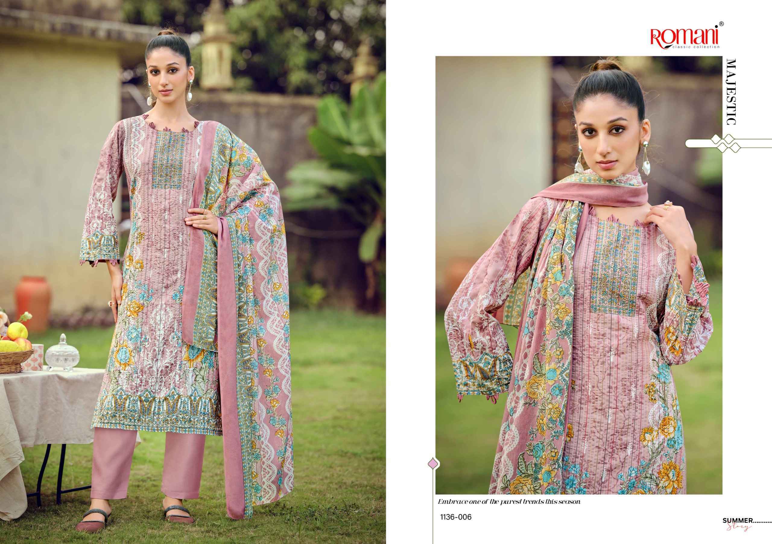 Romani Richa Cotton Dress Material Wholesale Collection ( 8 Pcs Catalog )