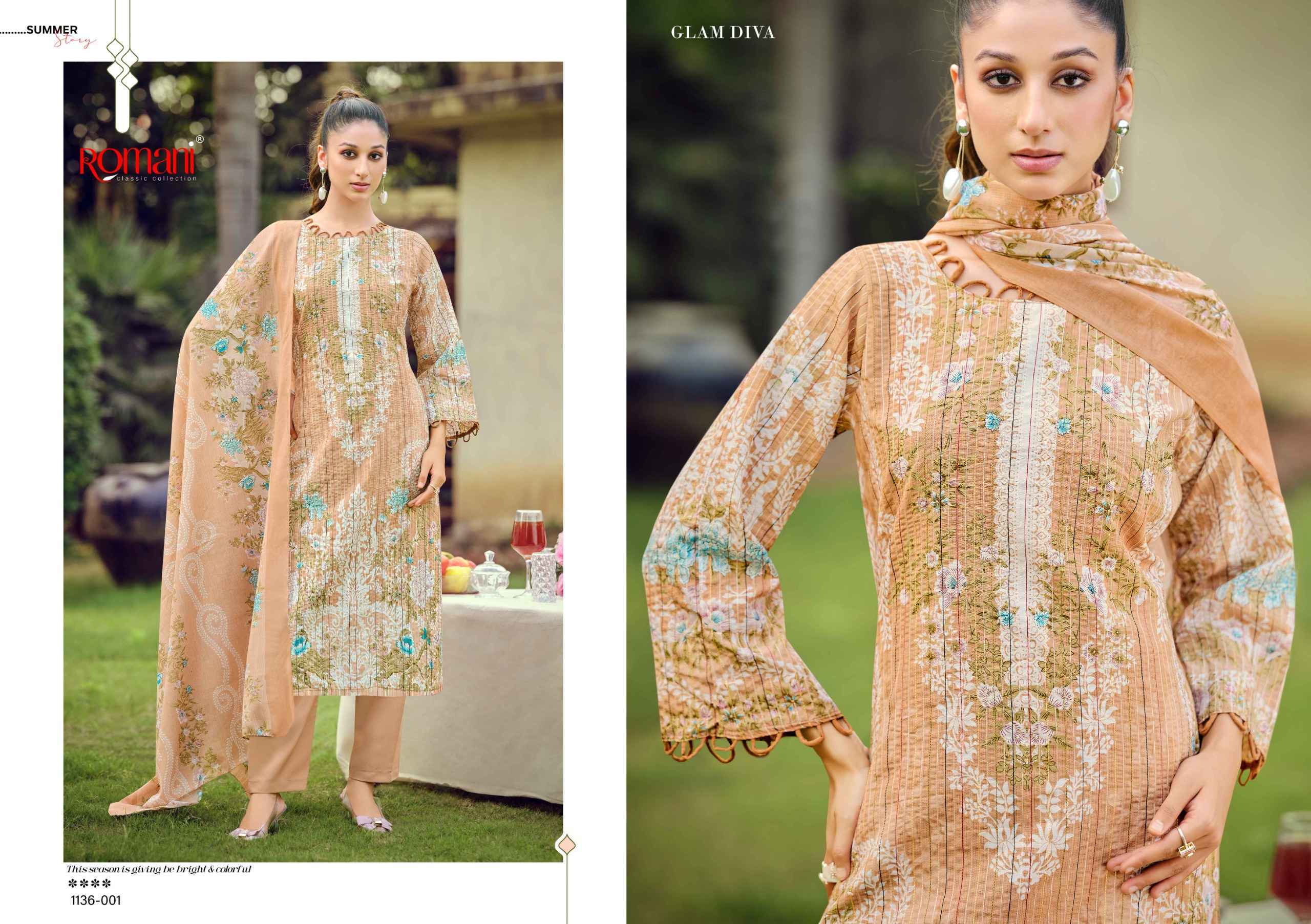Romani Richa Cotton Dress Material Wholesale Collection ( 8 Pcs Catalog )