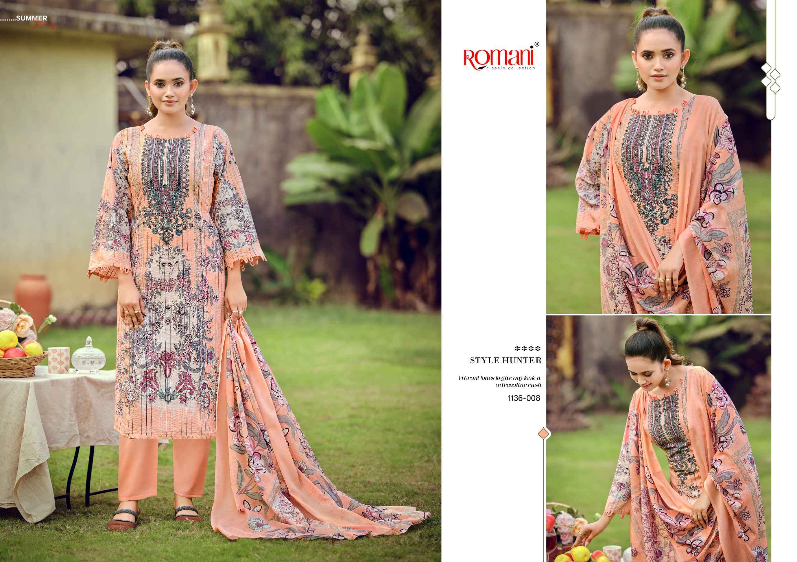 Romani Richa Cotton Dress Material Wholesale Collection ( 8 Pcs Catalog )
