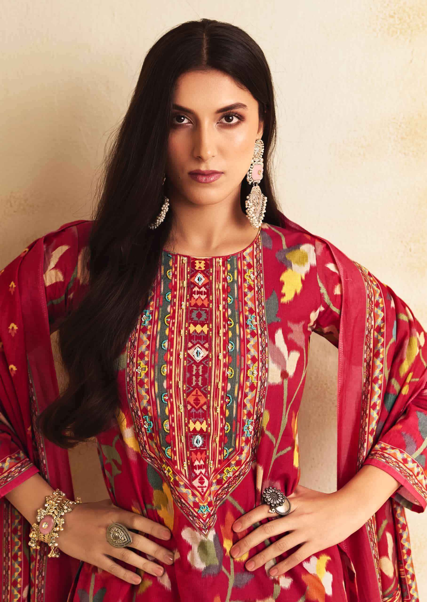 Sadhana Fashion Itrh Fancy Cotton Dress Material Wholesale Collection ( 6 Pcs Catalog )