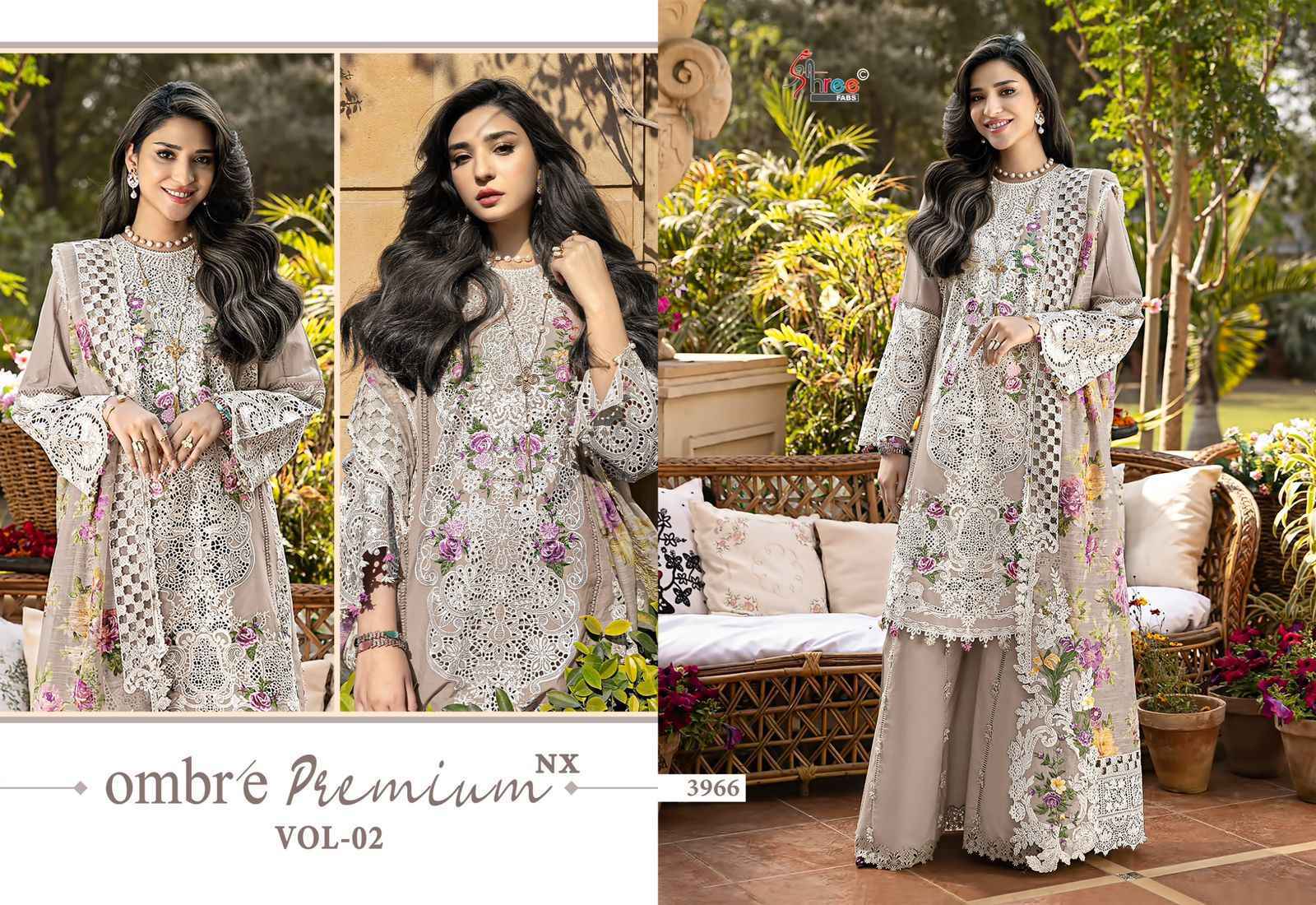 Shree Fabs Ombre Premium Nx Vol 2 Cotton Dress Material Wholesale Collection ( 5 Pcs Catalog )