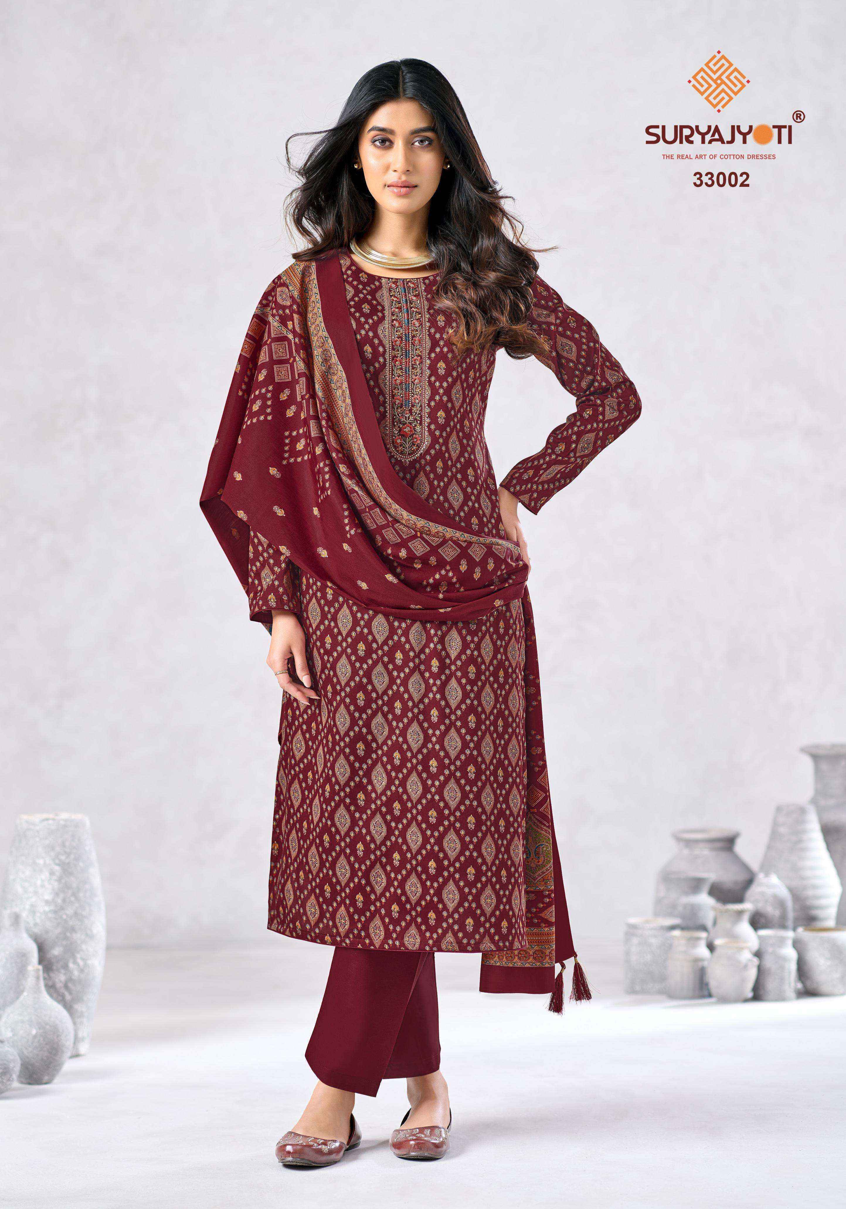 Suryajyoti Kalki Vol 33 Jam Satin Dress Material Wholesale Collection ( 8 Pcs Catalog )