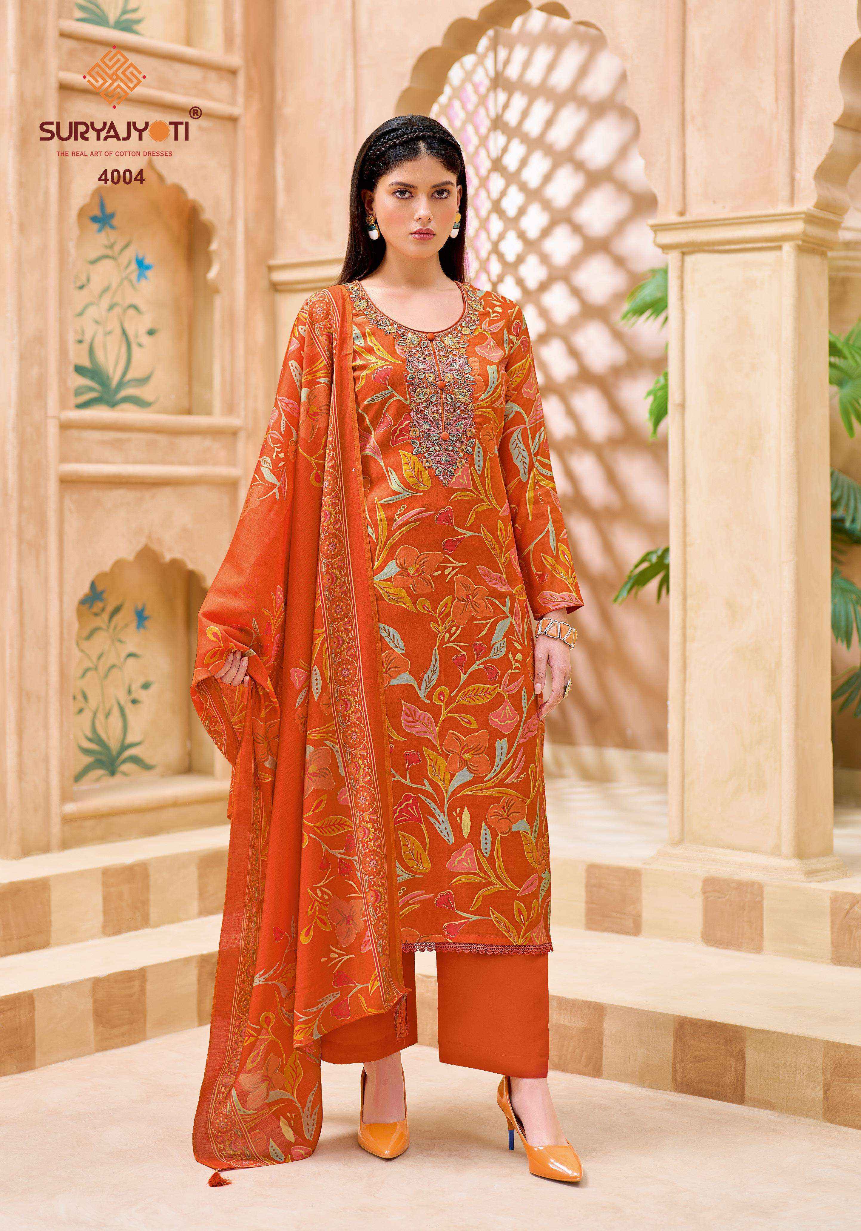 Suryajyoti Parnika Vol 1 Modal Silk Dress Material Wholesale Collection ( 6 Pcs Catalog )