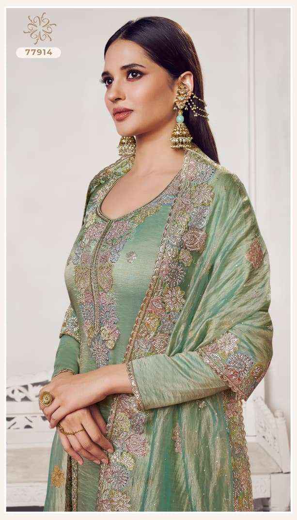 Vinay Fashion Kuleesh Poshak Partywear Style Designer Suit Collection ( 4 Pcs Catalog )