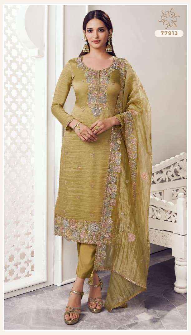 Vinay Fashion Kuleesh Poshak Partywear Style Designer Suit Collection ( 4 Pcs Catalog )