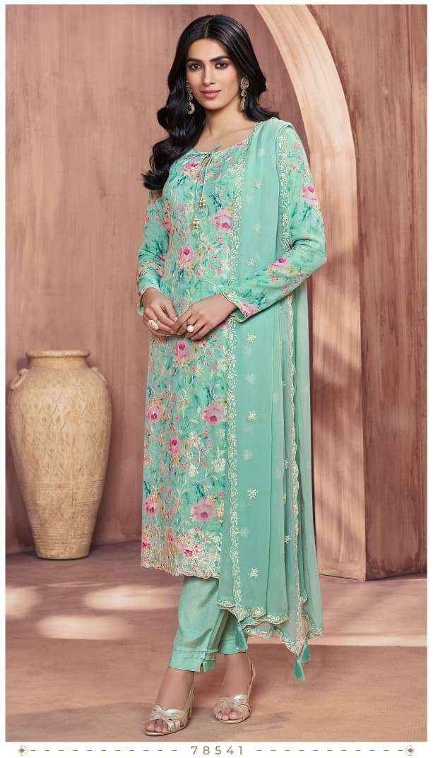 Vinay Fashion Kuleesh Summedha Georgette Suit Latest Catalogue Wholesale Price ( 5 Pcs Catalogue )