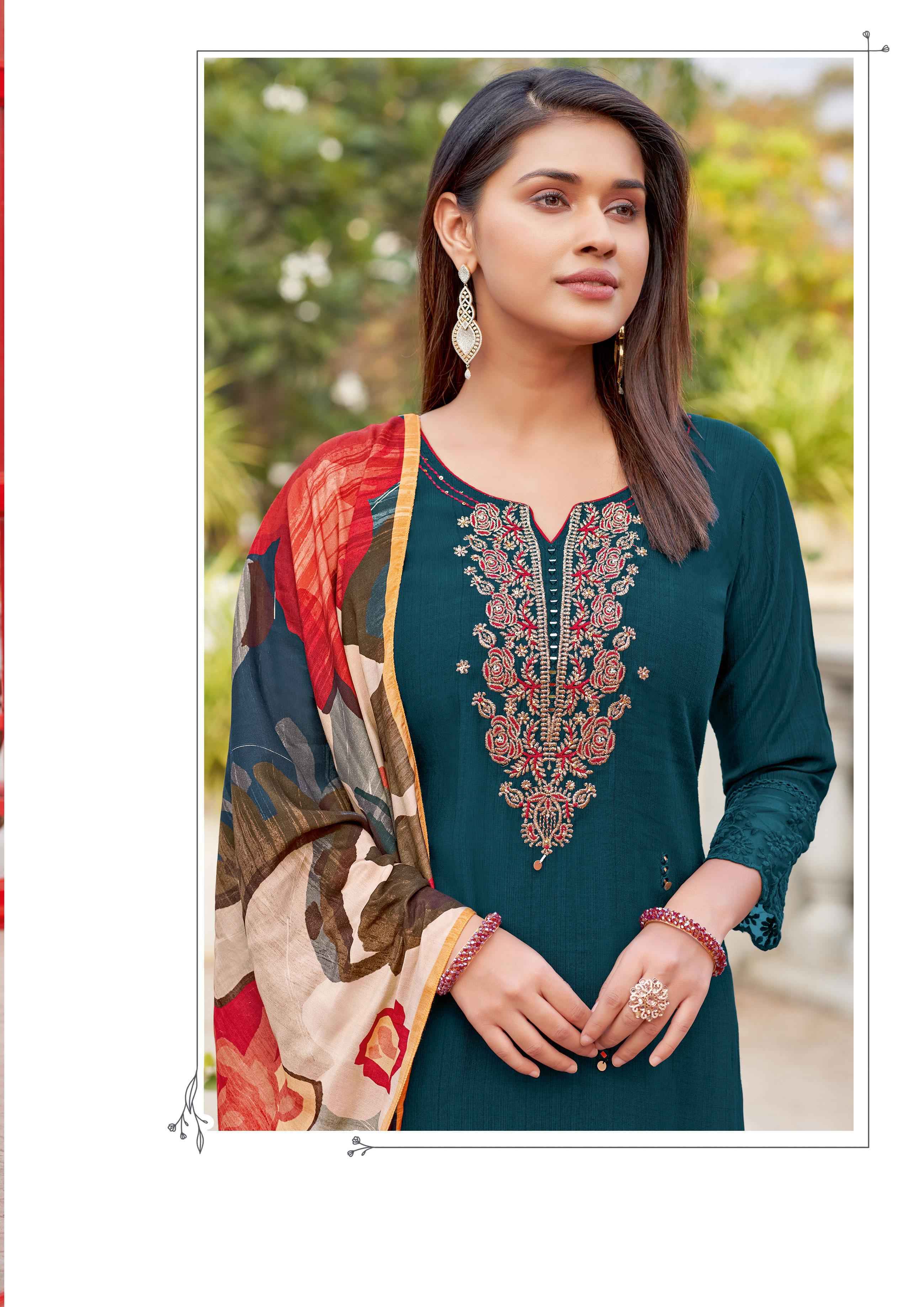 Wooglee Ehsaas Viscose Kurti Combo Collection ( 6 Pcs Catalog )