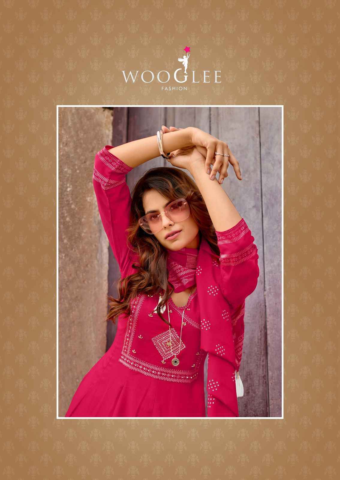 Wooglee Rangveli Rayon Kurti Combo Collection ( 4 Pcs Catalog )