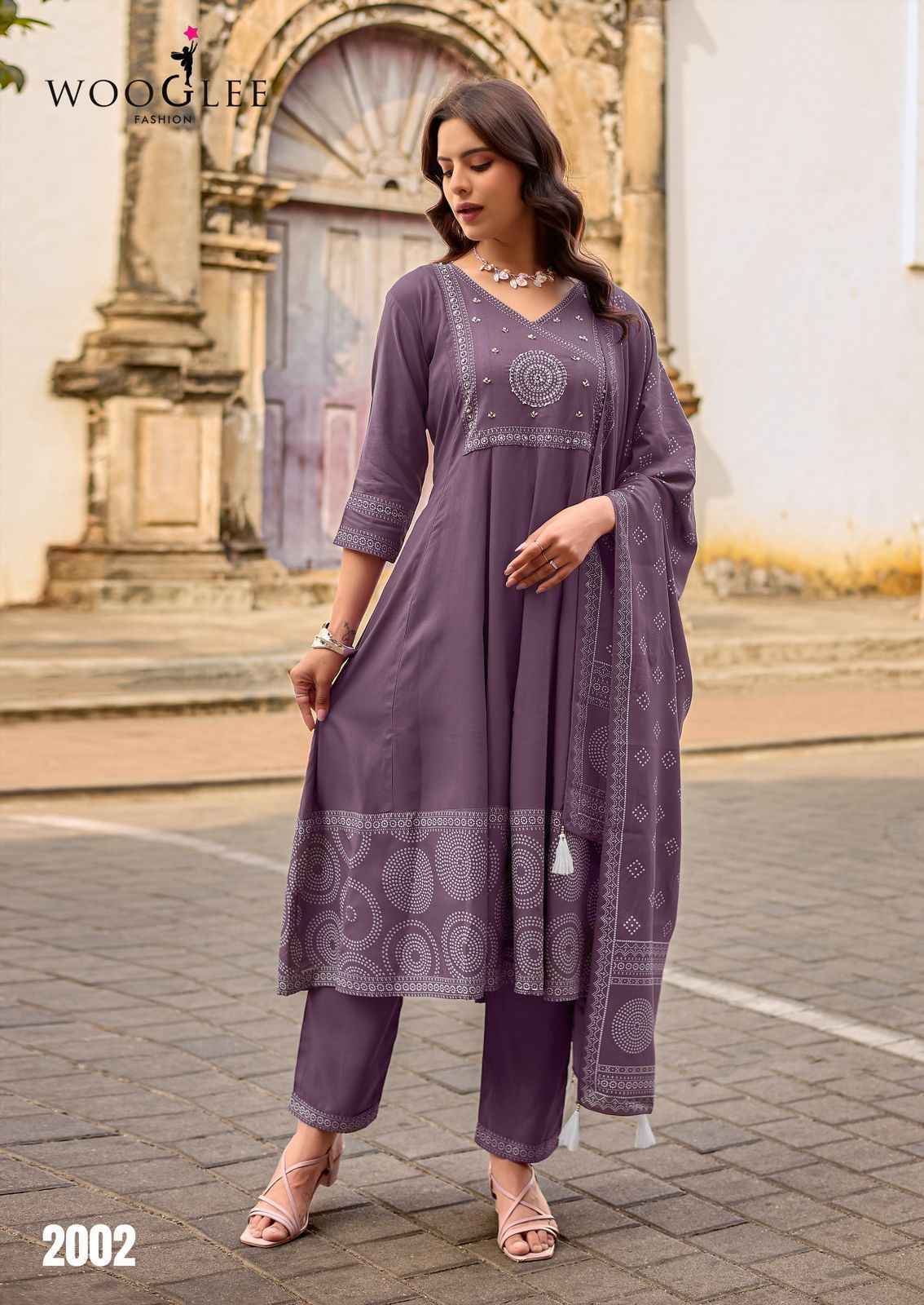 Wooglee Rangveli Rayon Kurti Combo Collection ( 4 Pcs Catalog )