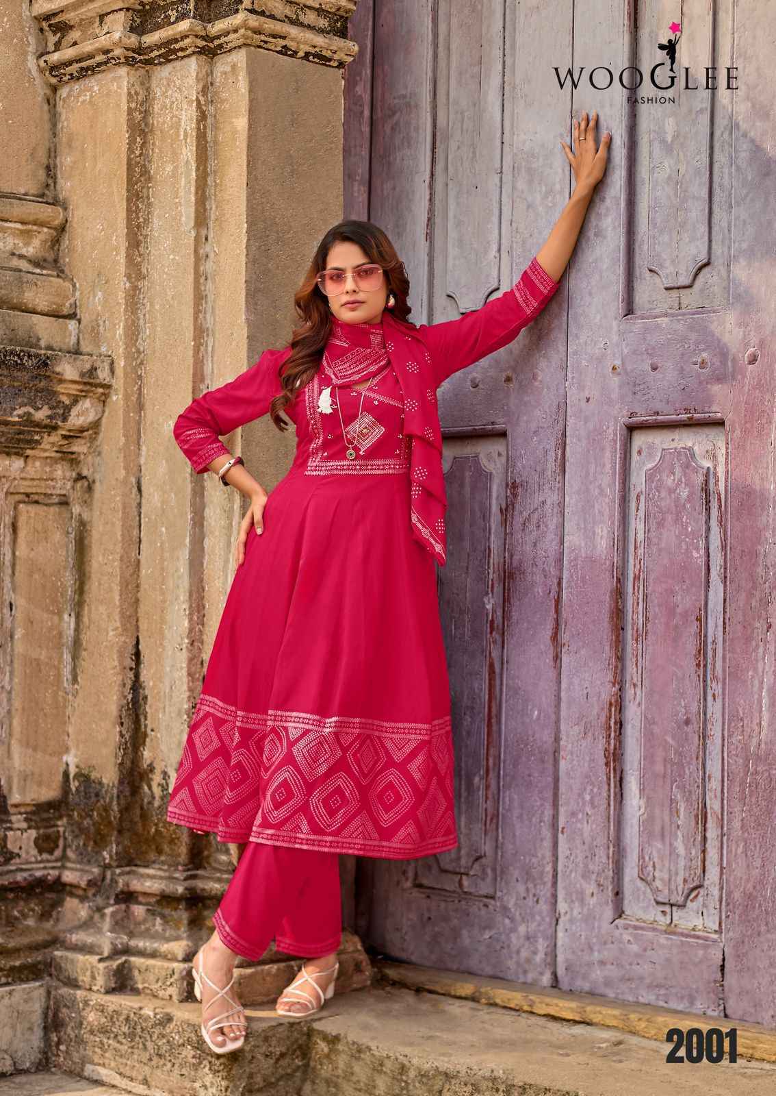 Wooglee Rangveli Rayon Kurti Combo Collection ( 4 Pcs Catalog )