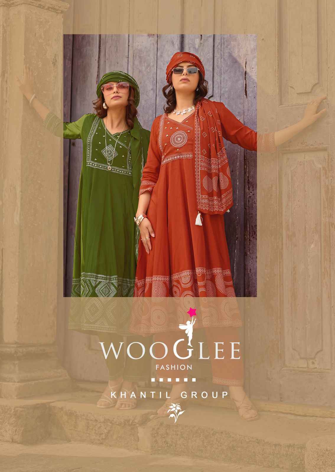 Wooglee Rangveli Rayon Kurti Combo Collection ( 4 Pcs Catalog )