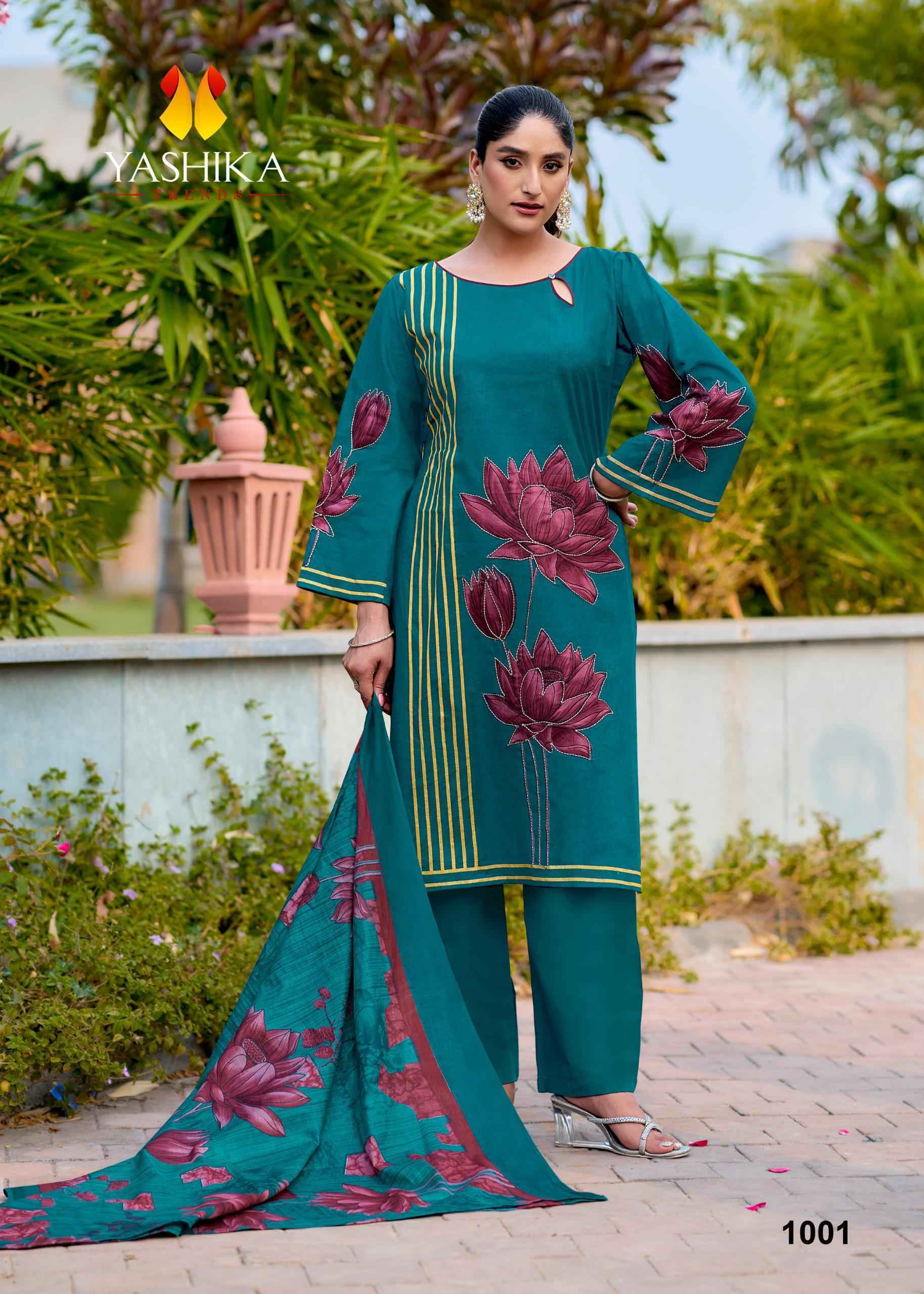 Yashika Trends Mayisha Cotton Dress Material Wholesale Collection ( 5 Pcs Catalog )