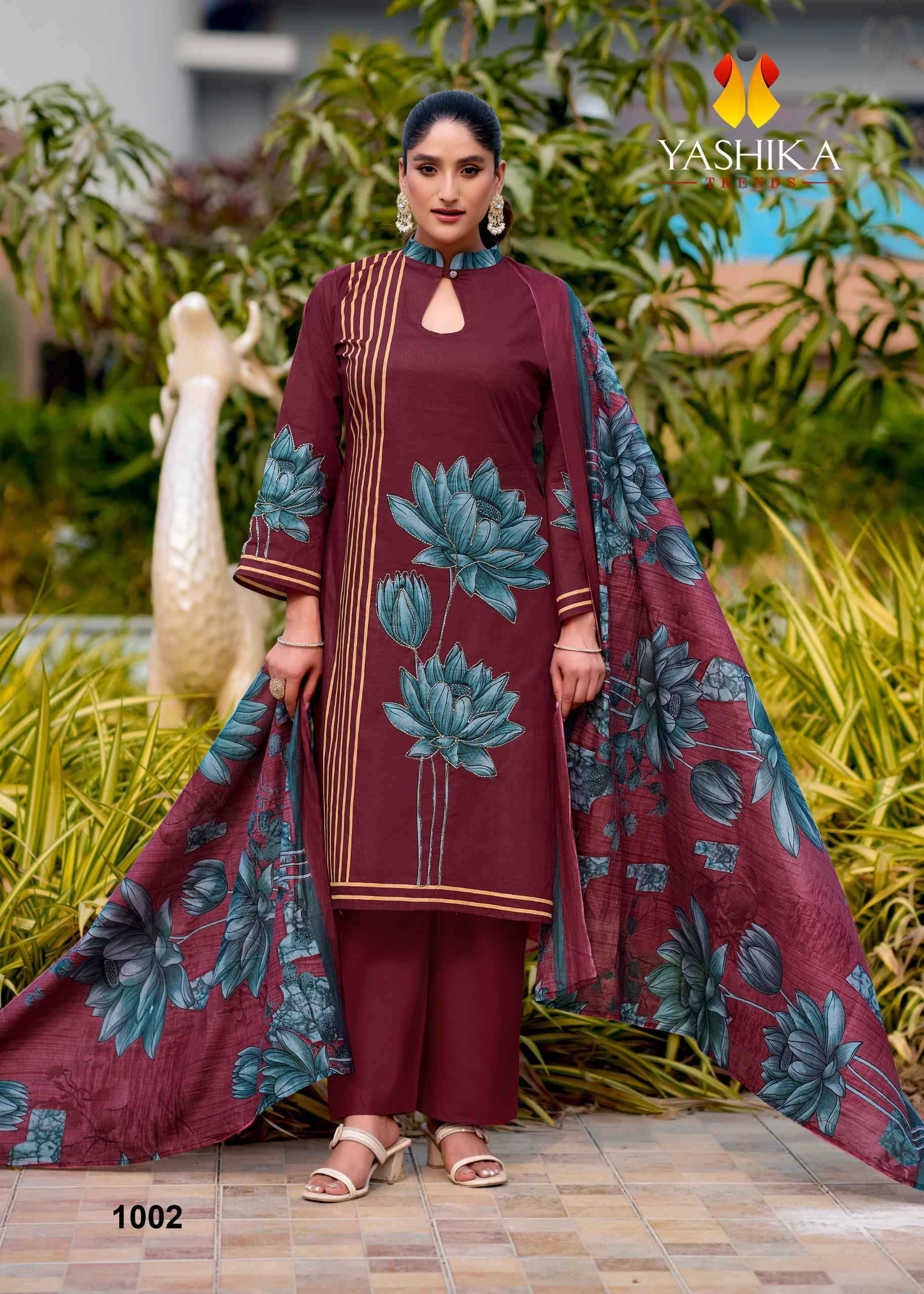 Yashika Trends Mayisha Cotton Dress Material Wholesale Collection ( 5 Pcs Catalog )