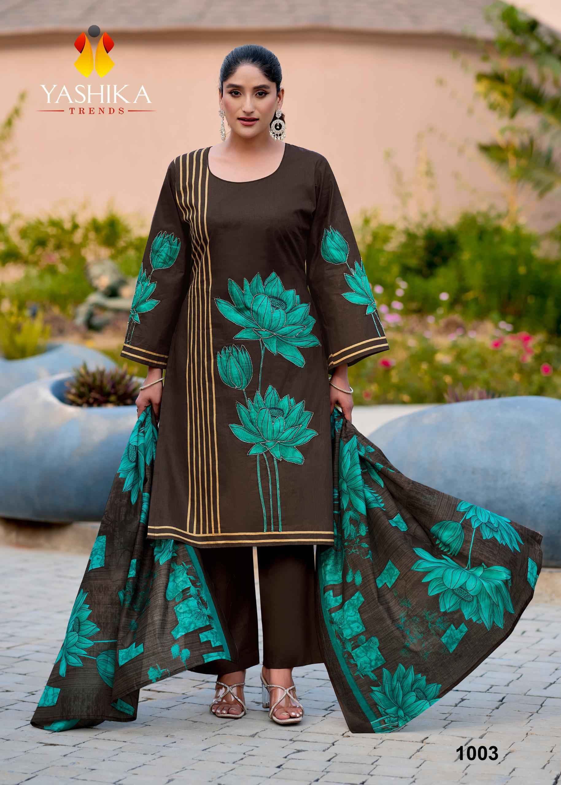Yashika Trends Mayisha Cotton Dress Material Wholesale Collection ( 5 Pcs Catalog )