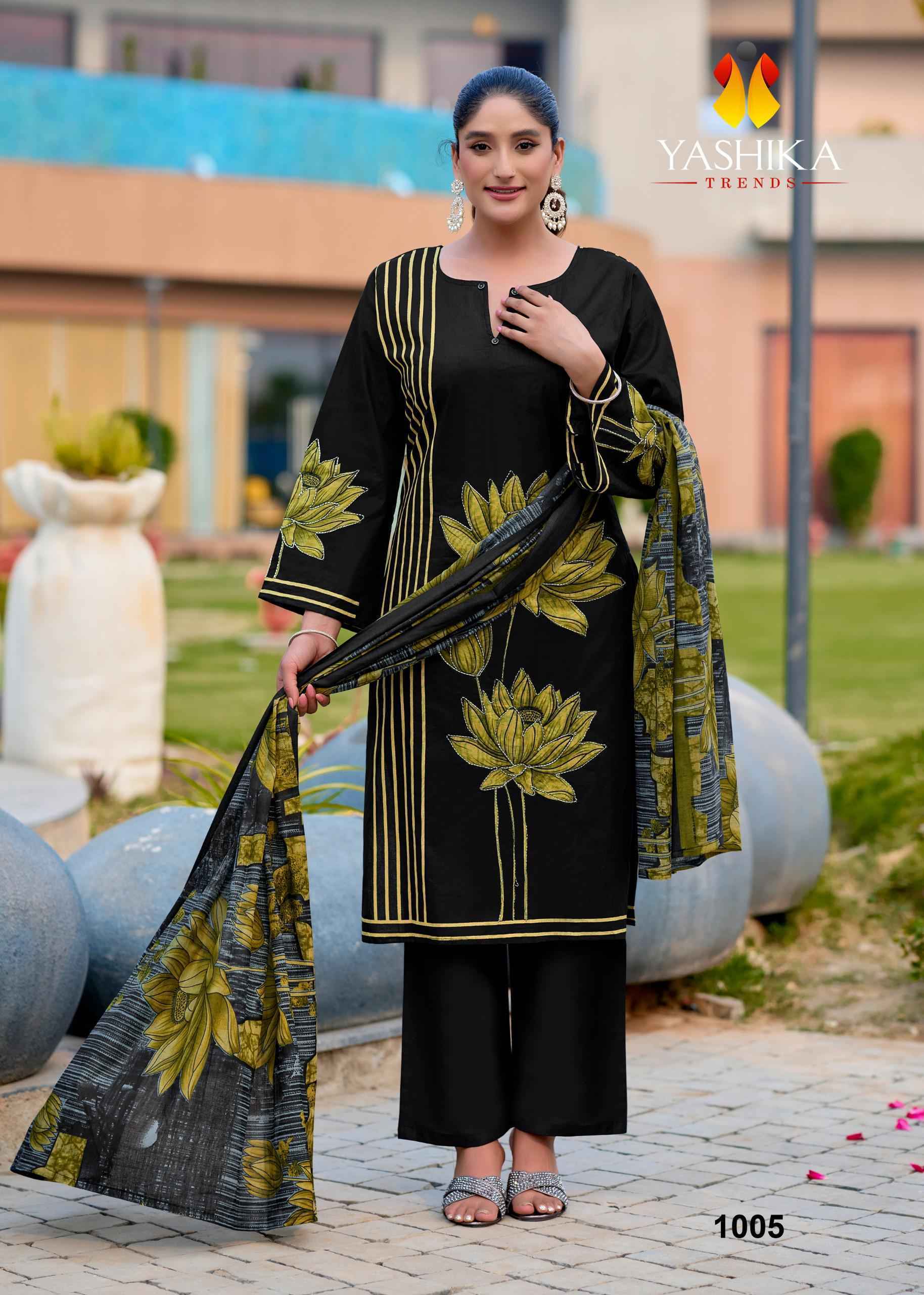 Yashika Trends Mayisha Cotton Dress Material Wholesale Collection ( 5 Pcs Catalog )