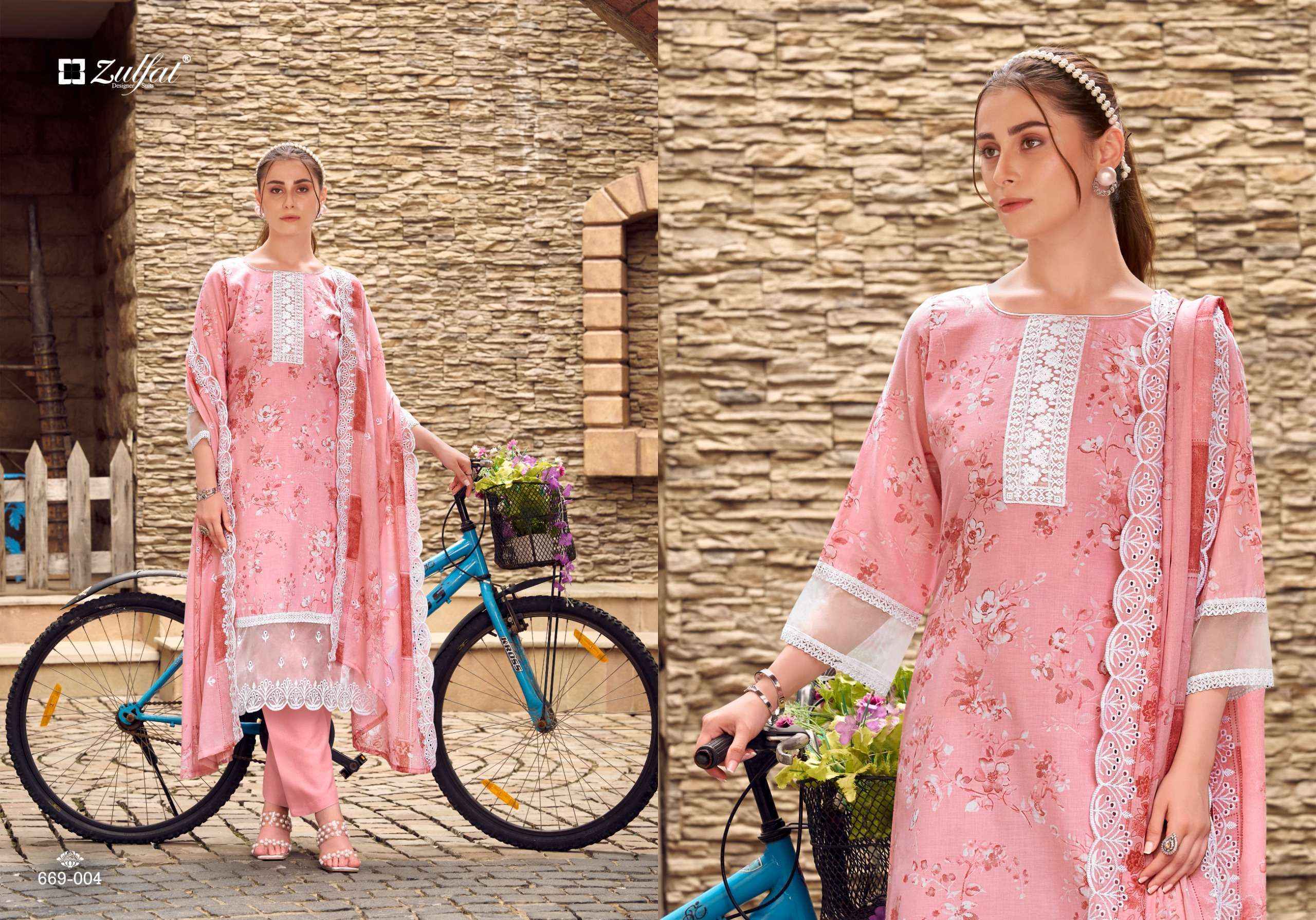 Zulfat Kiyara Cotton Dress Material Wholesale Collection ( 6 Pcs Catalog )