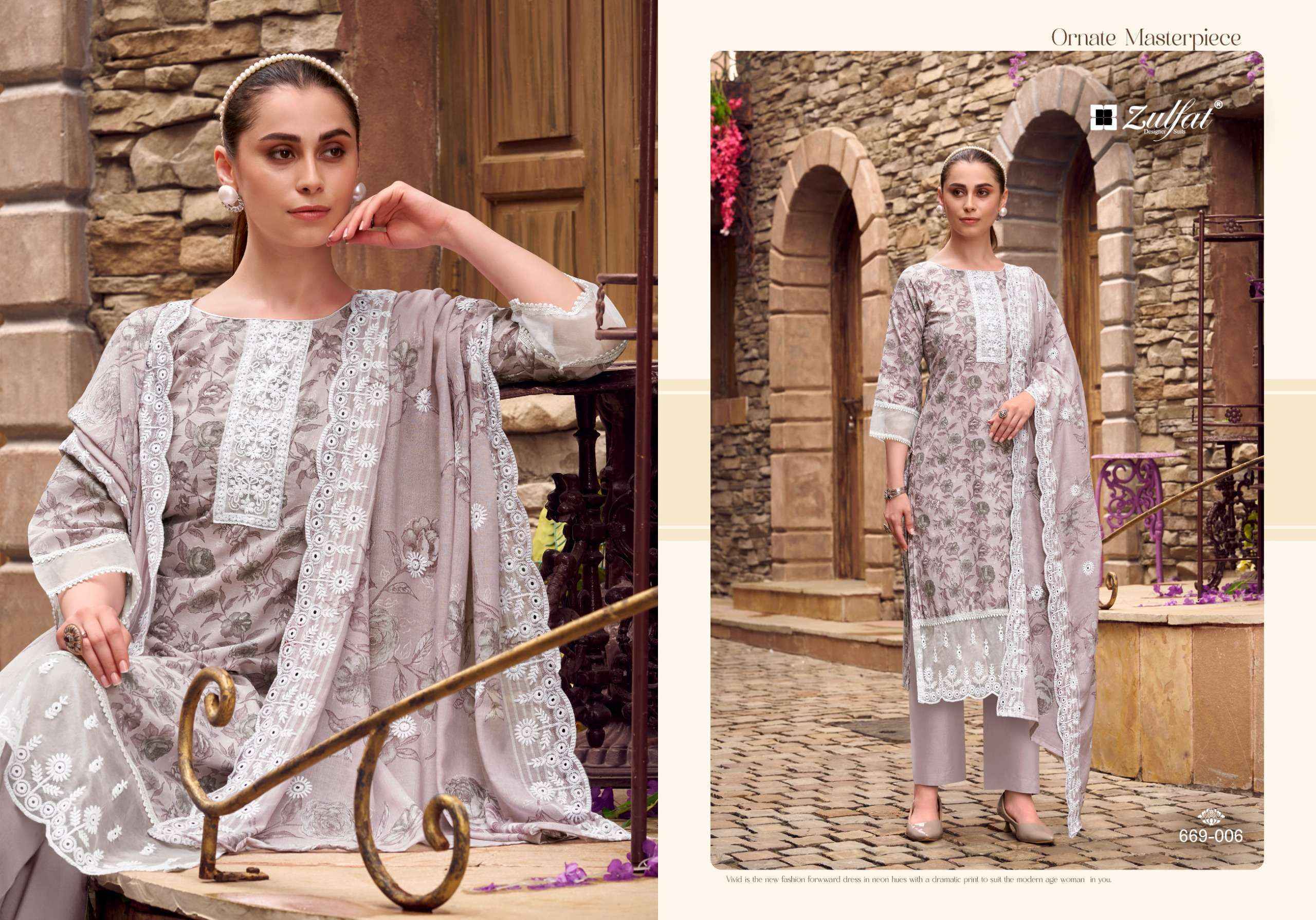 Zulfat Kiyara Cotton Dress Material Wholesale Collection ( 6 Pcs Catalog )