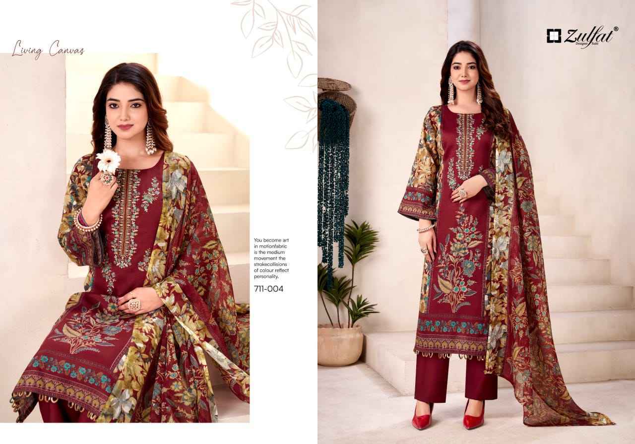 Zulfat Naseera Jam Cotton Dress Material Wholesale Collection ( 4 Pcs Catalog )