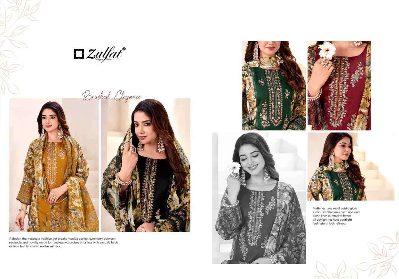 Zulfat Naseera Jam Cotton Dress Material Wholesale Collection ( 4 Pcs Catalog )