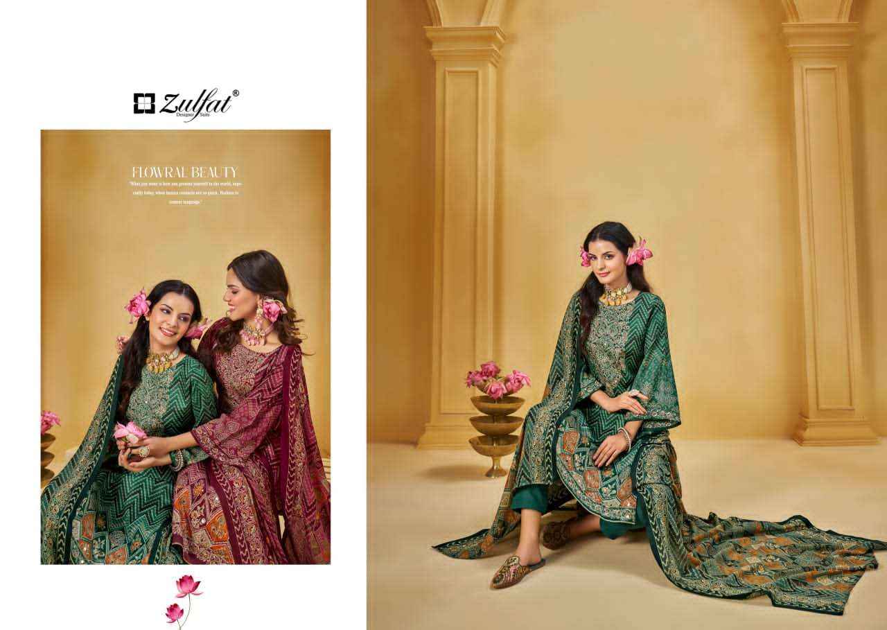 Zulfat Sajni Vol 9 Designer Pure Jam Cotton Dress Material Wholesale Price ( 6 Pcs Catalogue )
