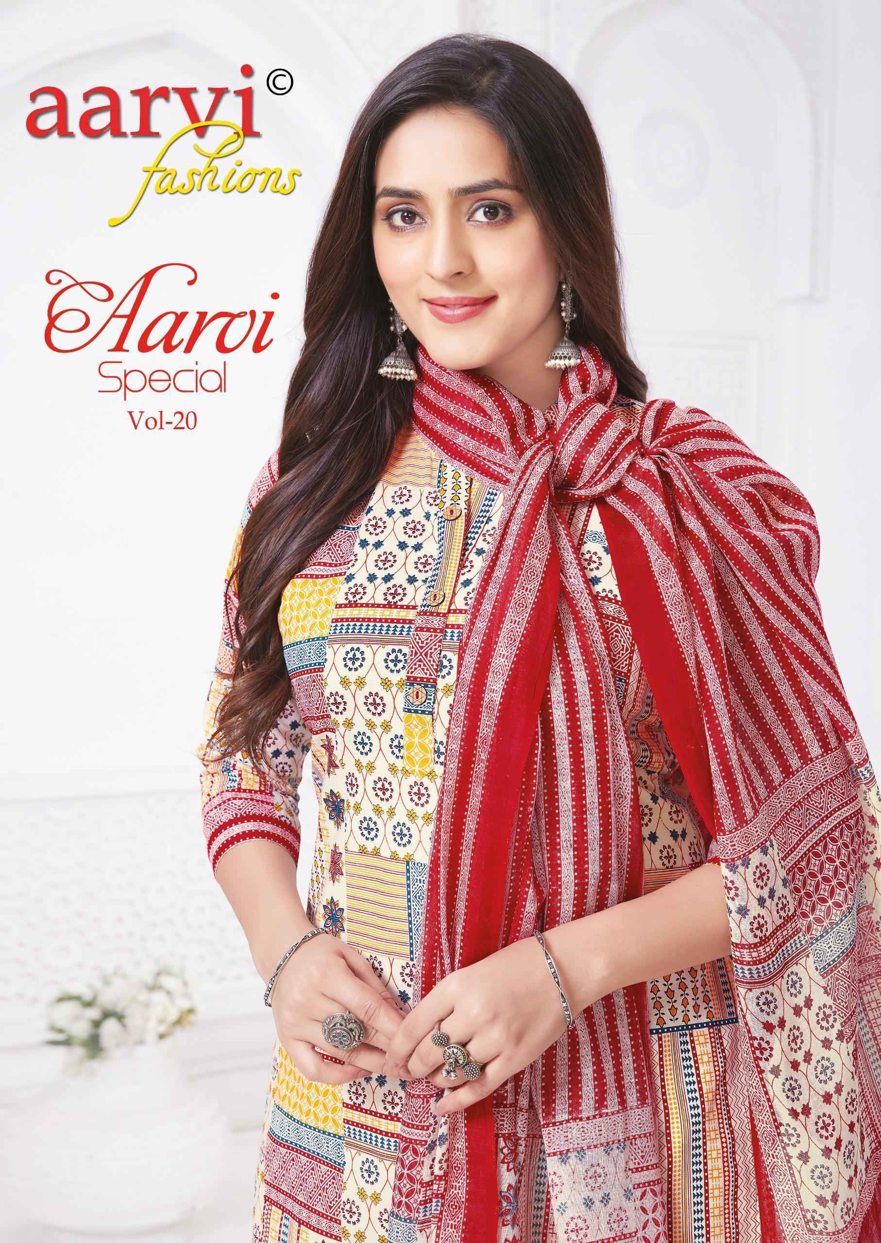 Aarvi Fashion Aarvi Special Vol 20 Cambric Cotton Radymade  Suits Wholesale Price ( 12 pcs Catalogue )