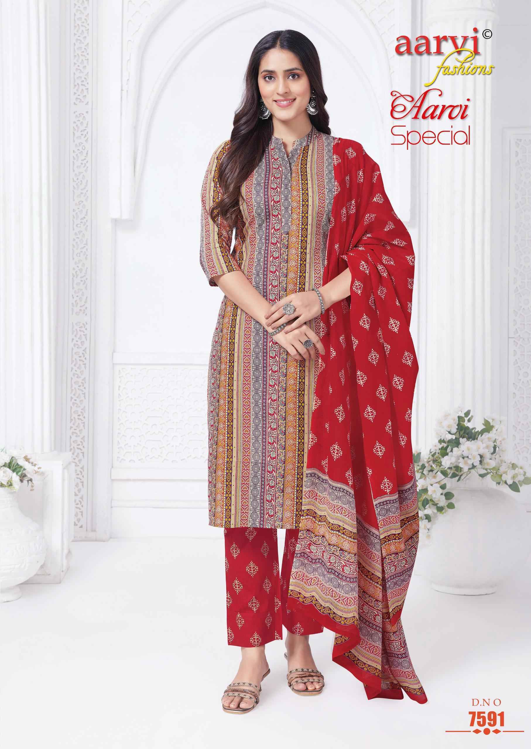 Aarvi Fashion Aarvi Special Vol 20 Cambric Cotton Radymade  Suits Wholesale Price ( 12 pcs Catalogue )