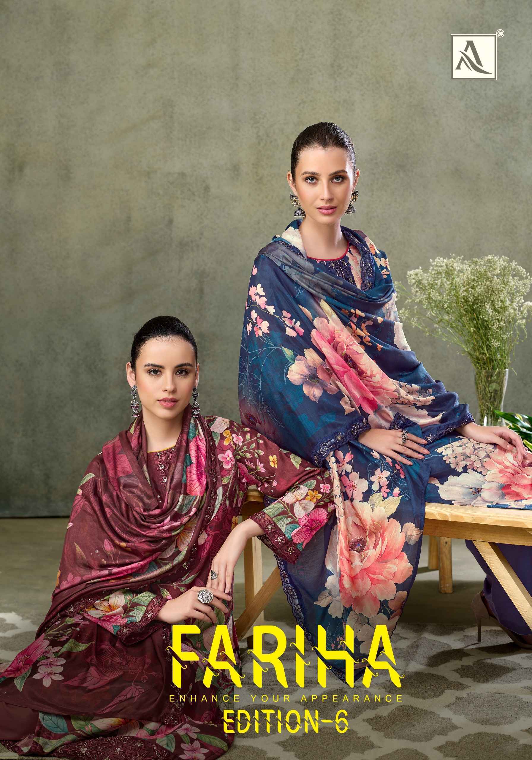 Alok Fariha Edition 6 Muslin Dress Material Wholesale Collection ( 8 Pcs Catalog )