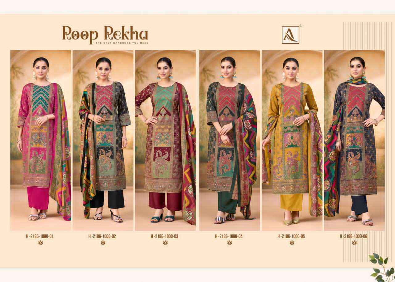 Alok Suit Roop Rekha Fancy Ladies Salwar Suit Collection ( 6 Pcs Catalog )