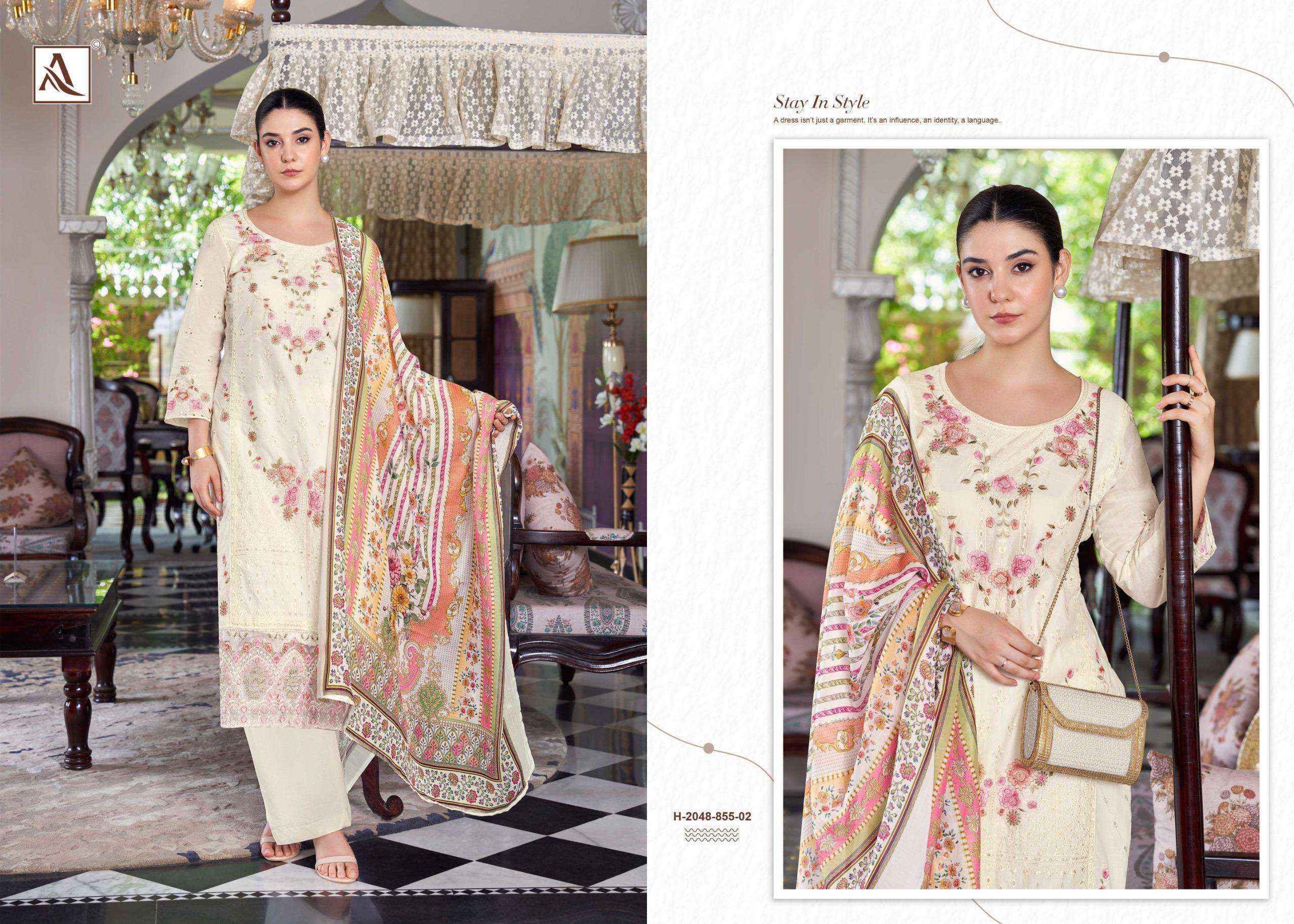 Alok Suits The Libas Lawn Cotton Dress Material Wholesale Online Price ( 7 pcs Catalogue )