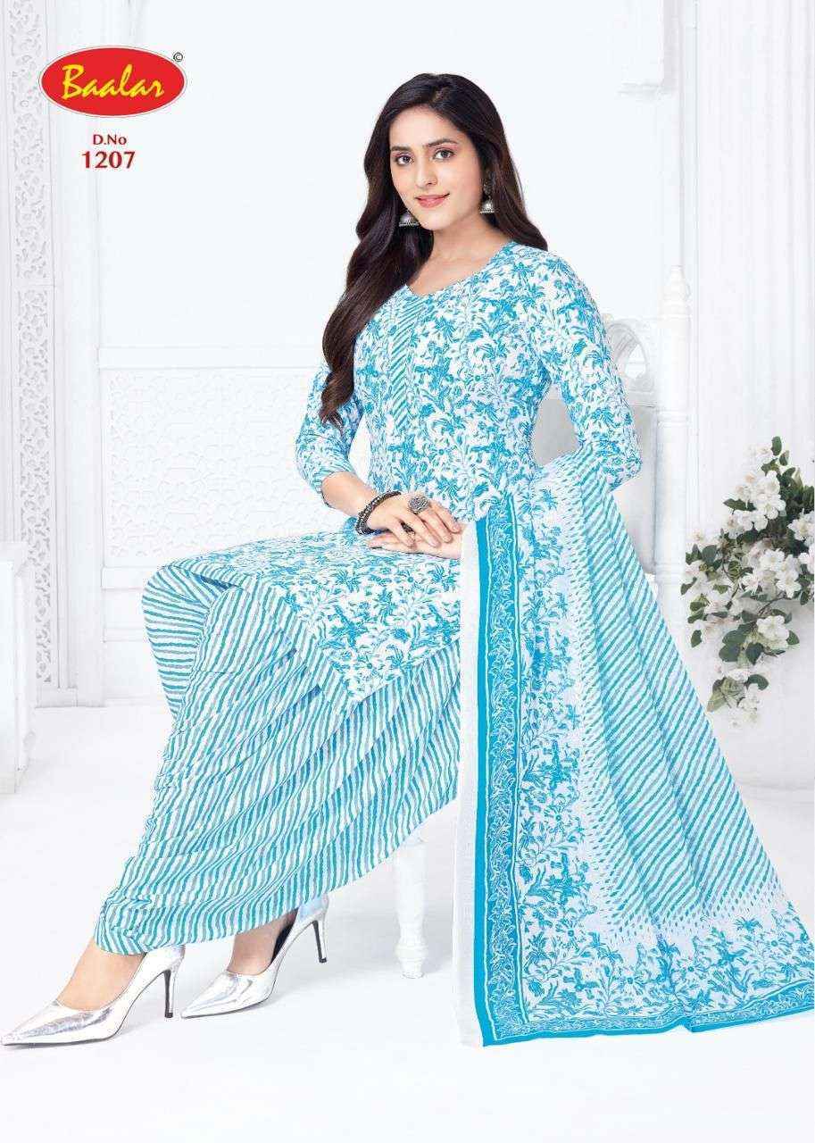Baalar Cristal Patiyala Vol 12 Cotton Dress Material Wholesale Collection ( 15 Pcs Catalog )