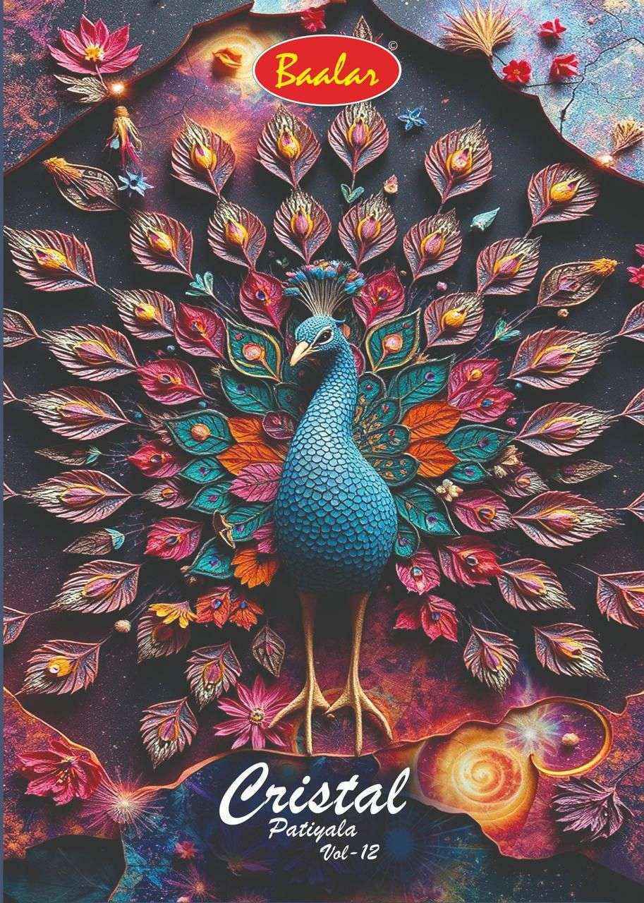 Baalar Cristal Patiyala Vol 12 Cotton Dress Material Wholesale Collection ( 15 Pcs Catalog )
