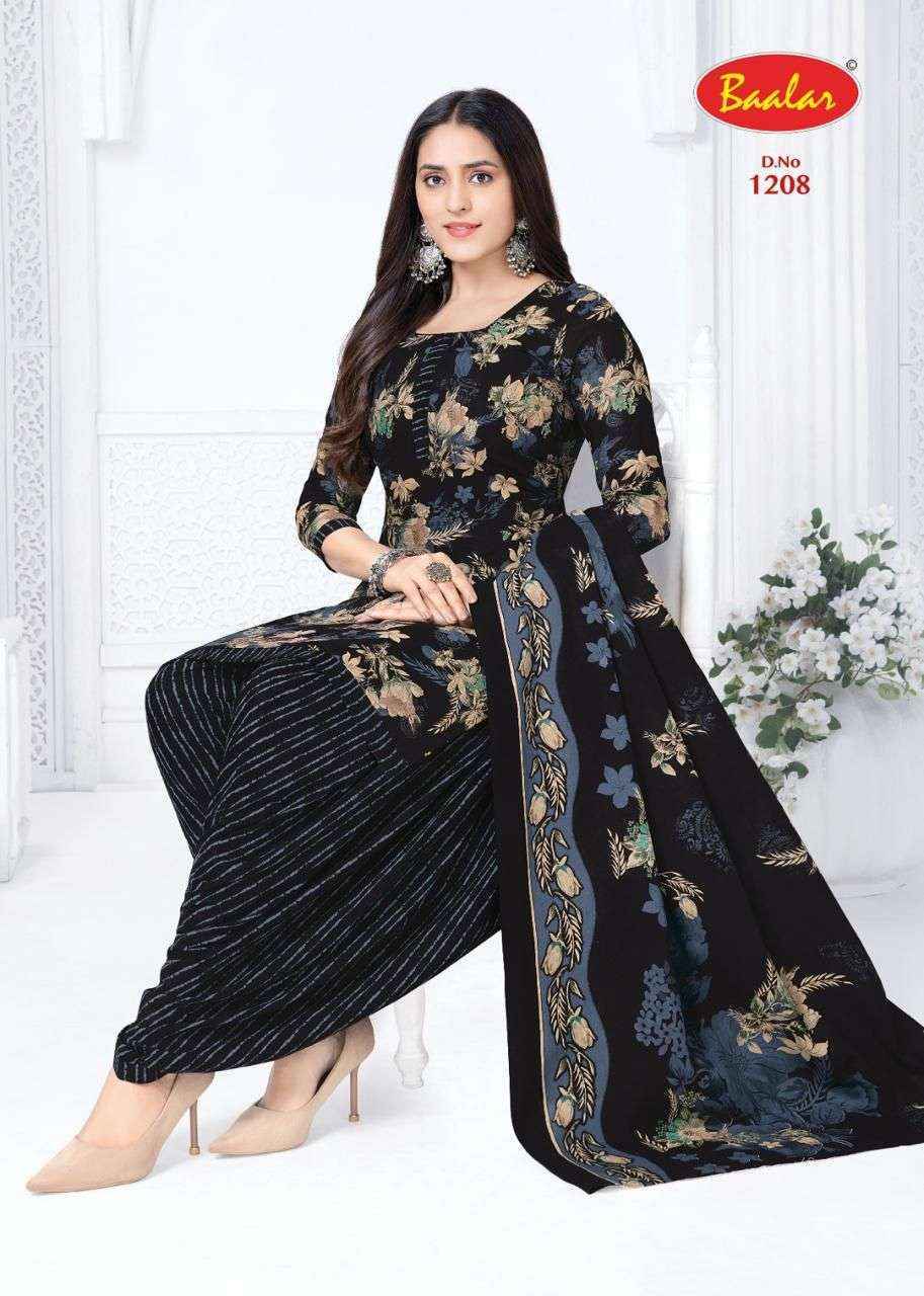 Baalar Cristal Patiyala Vol 12 Cotton Dress Material Wholesale Collection ( 15 Pcs Catalog )