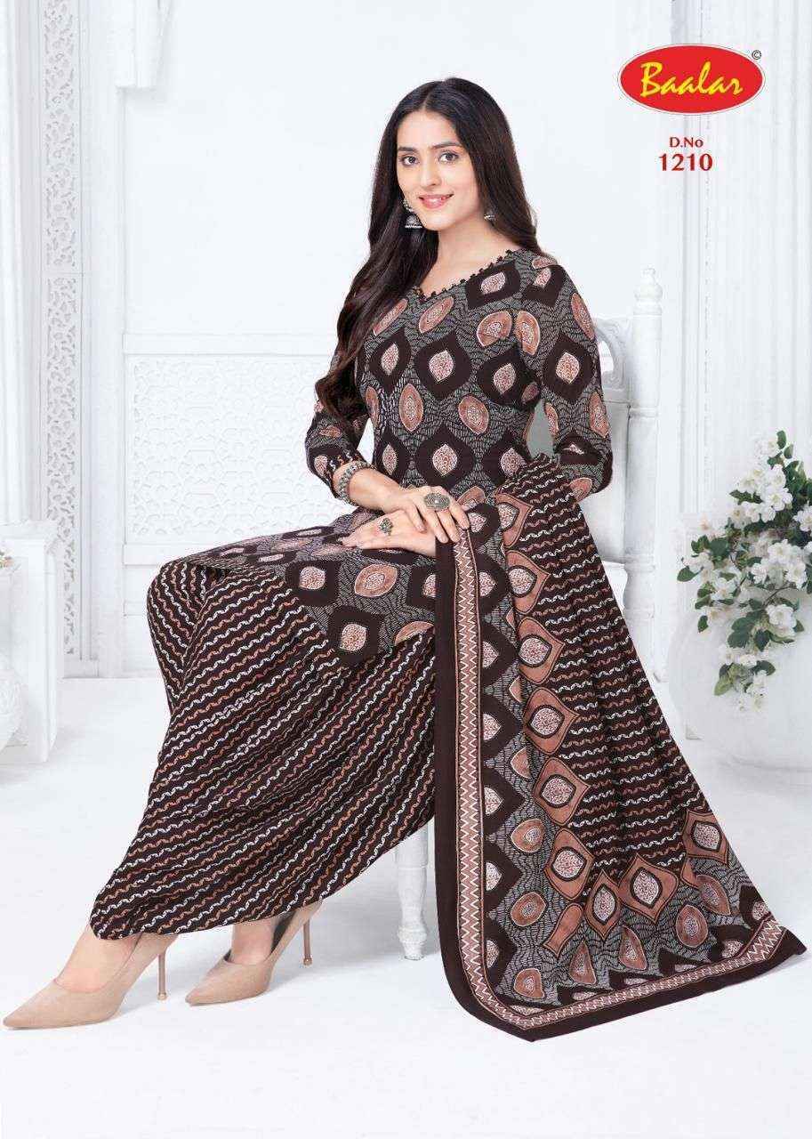 Baalar Cristal Patiyala Vol 12 Cotton Dress Material Wholesale Collection ( 15 Pcs Catalog )