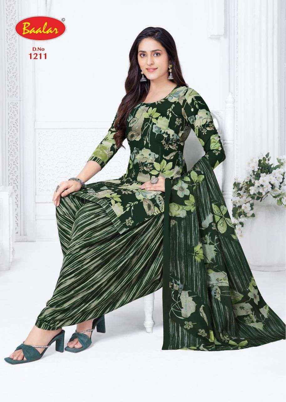 Baalar Cristal Patiyala Vol 12 Cotton Dress Material Wholesale Collection ( 15 Pcs Catalog )