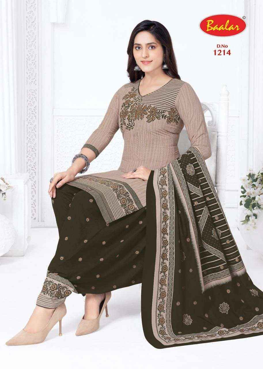 Baalar Cristal Patiyala Vol 12 Cotton Dress Material Wholesale Collection ( 15 Pcs Catalog )