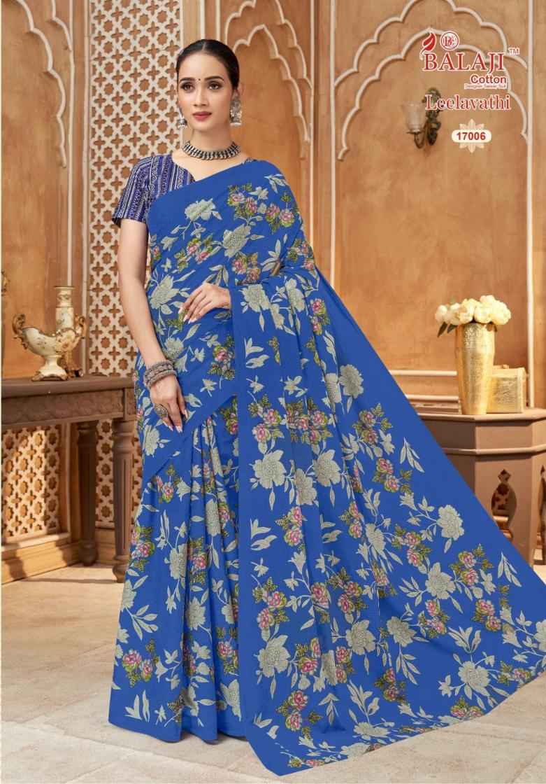 Balaji Cotton Leelavathi Vol 17 Pure Cotton saree wholesale Price ( 20 Pcs Catalogue )