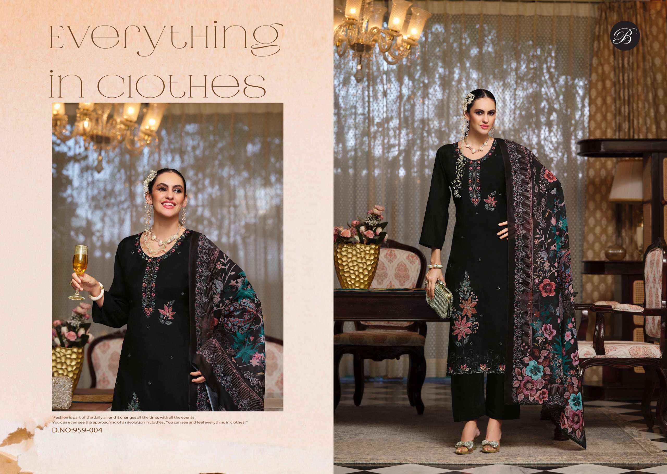 Belliza Designer Gulfam Muslin Dress Material Wholesale Price ( 6 pcs Catalogue )