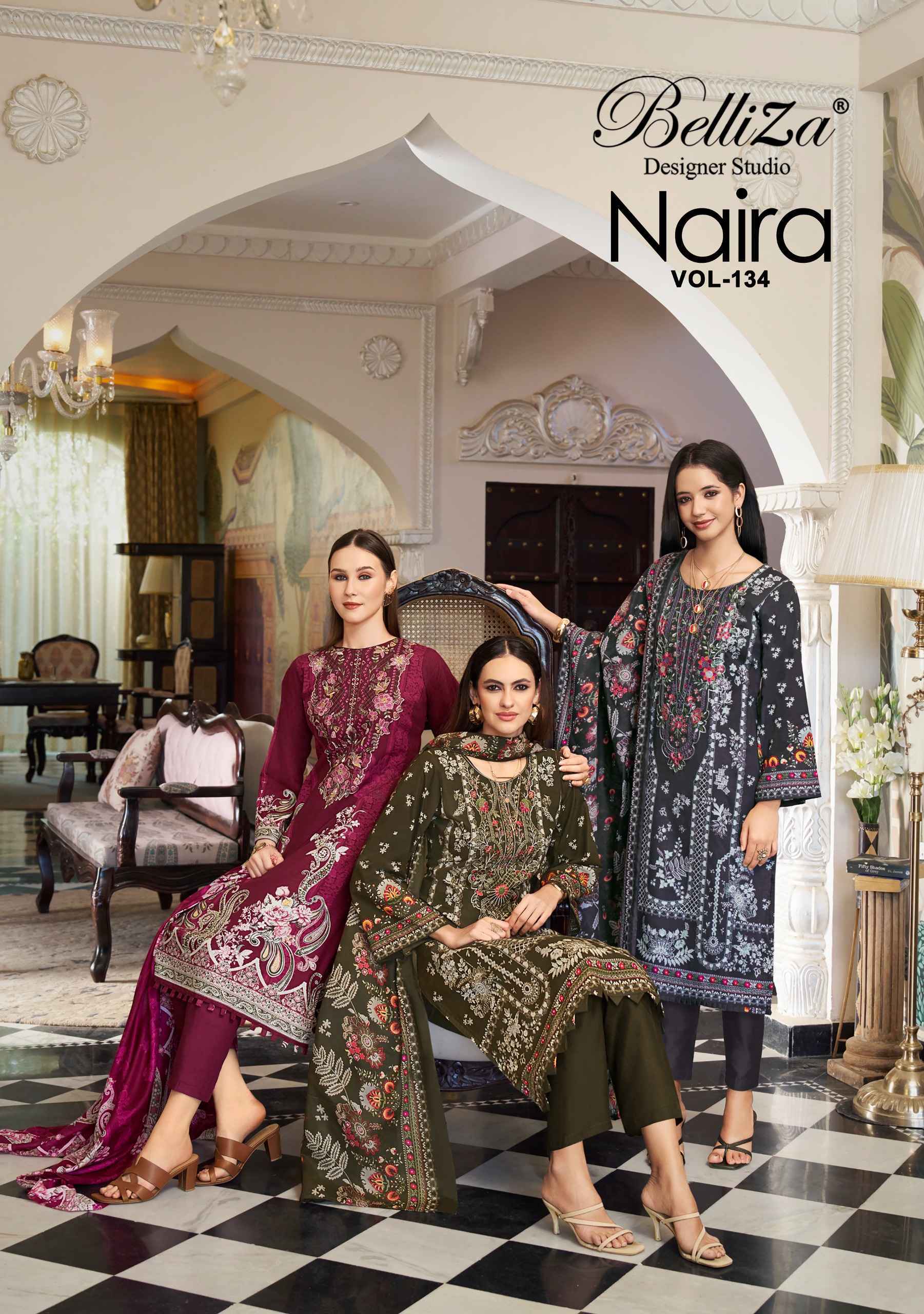 Belliza Naira Vol 134 Cotton Dress Material Wholesale Collection ( 8 Pcs Catalog )