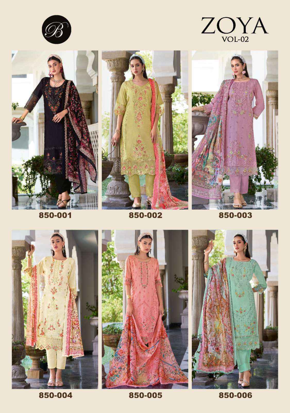 Belliza Zoya Vol 2 Cotton Dress Material 6 pcs Catalogue