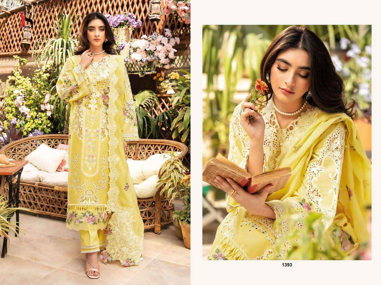 Deepsy Elaf Luxury Lawn 25 3 Nx Pure Cotton Pakistani Dress Collection ( 4 Pcs Catalog )