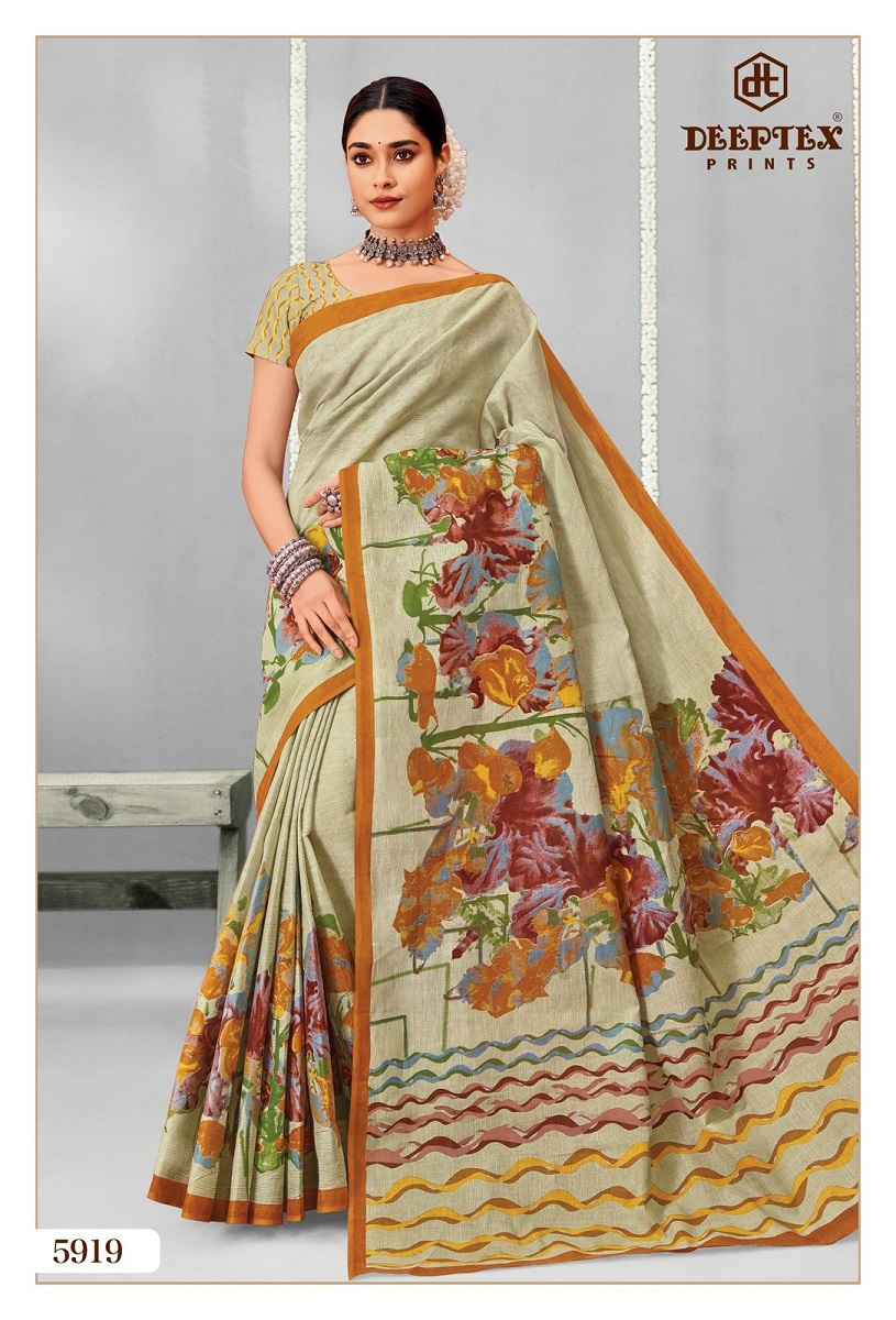 Deeptex Prints Mother India Vol 59 Cotton Saree Wholesale Online Price ( 30 pcs Catalogue )