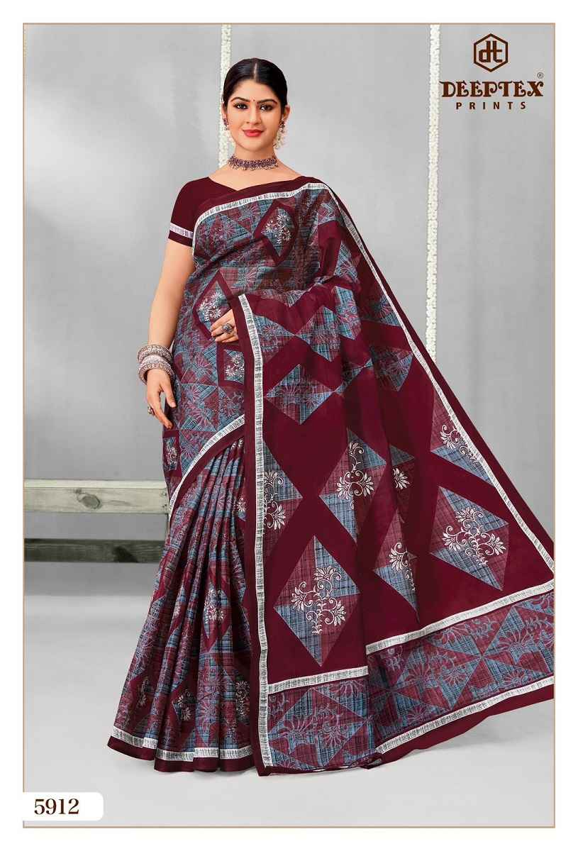 Deeptex Prints Mother India Vol 59 Cotton Saree Wholesale Online Price ( 30 pcs Catalogue )