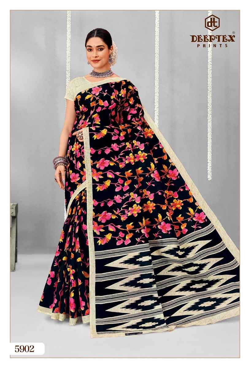 Deeptex Prints Mother India Vol 59 Cotton Saree Wholesale Online Price ( 30 pcs Catalogue )