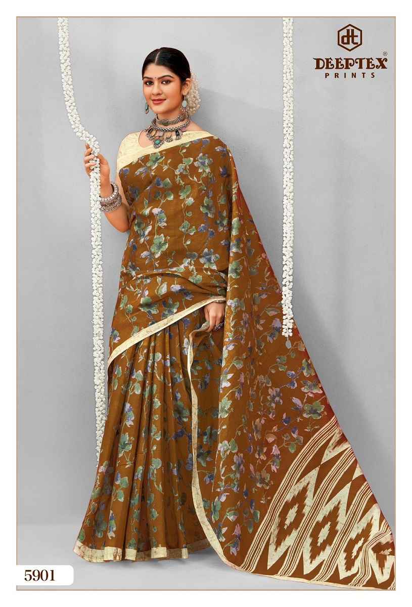 Deeptex Prints Mother India Vol 59 Cotton Saree Wholesale Online Price ( 30 pcs Catalogue )